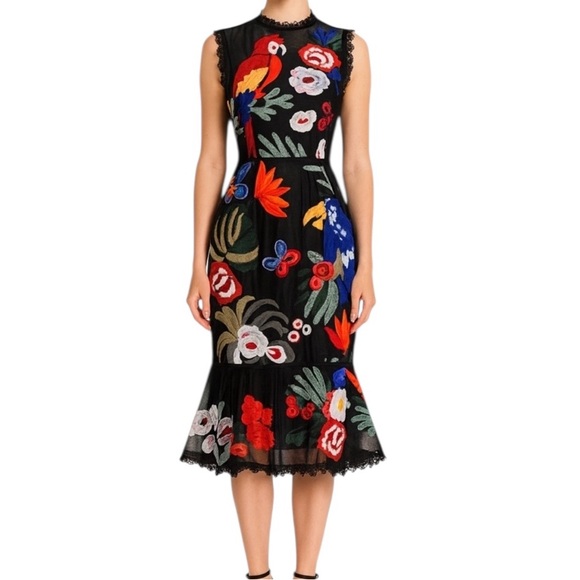 M Signature Label Collection Dresses & Skirts - Colorful Tropical Dress Medium The Dilaka